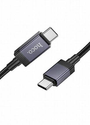 Дата кабель hoco x118 generous with display type-c to type-c 60w (1m) black 3