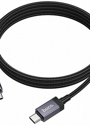 Дата кабель hoco x118 generous with display type-c to type-c 60w (1m) black 4