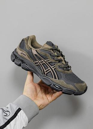 Мужские кроссовки asics gel nyc brown grey gore-tex х ассикс 42