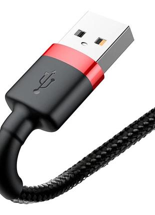 Кабель baseus cafule cable usb for ip red+black ( ) 4