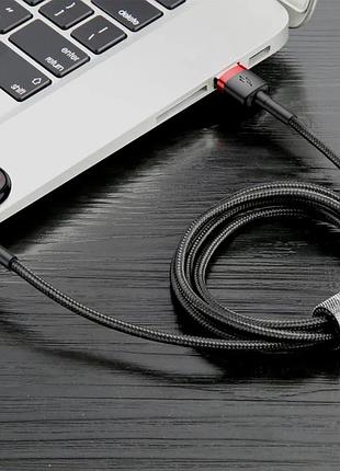 Кабель baseus cafule cable usb for ip red+black ( ) 8