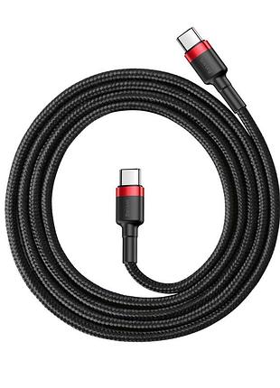 Кабель baseus cafule usb cable type-c-type-c red+black ( ) 4