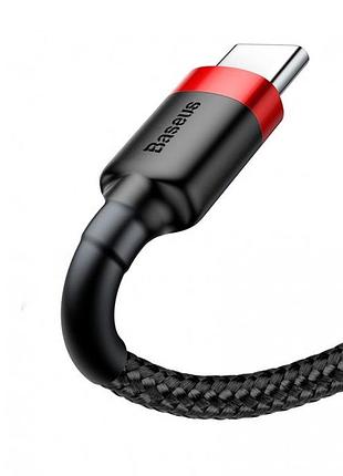 Кабель baseus cafule usb cable type-c-type-c red+black ( ) 5