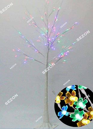 Світлодіодне дерево квіти. м, led, білий стовбур, різнобарвне