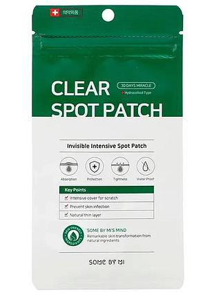Антибактериальные патчи против прыщей some by mi 30 days miracle clear spot patch
