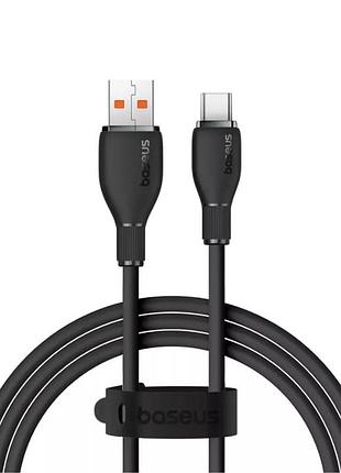 Кабель baseus pudding series fast charging cable usb to type-c cluster black (p )