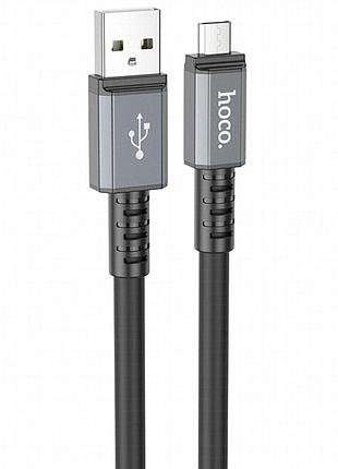 Дата кабель hoco x85 strength usb to microusb (1m) black