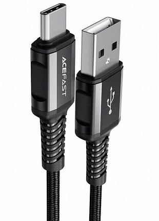 Дата кабель acefast c1-04 usb to type-c 3a (1.2m) black