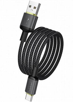 Дата кабель hoco x128 benefit usb to type-c 36w (1m) black 5