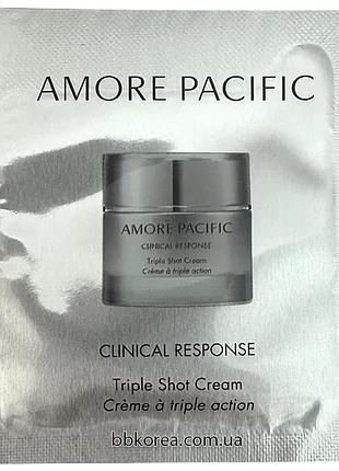 Инновационный антивозрастной крем amorepacific пробник amore pacific clinical response triple shot cream
