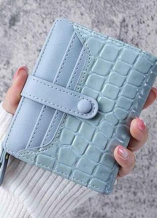 Гаманець жіночий 11*9*2см 839-3 блакитний екошкіра тм китай