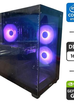 Ігровий пк ocypus gamma c52 argb tower / intel core i5-8400 (6 ядер по 2.8 - 4.0 ghz) / 16 gb ddr4 / 256 gb ssd m.2 + 500 gb ssd /
