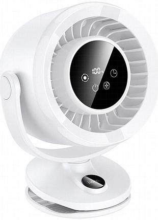 Портативный вентилятор hoco hx608 handheld folding fan 3600 mah white