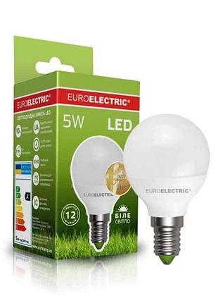 Лампа светодиодная 5w e14 g45 (100) тм euroelectric
