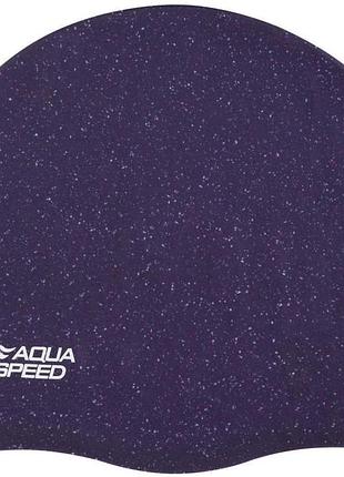 Шапка для плавания aqua speed reco 9786 фиолетовый, мультиколор уни osfm
