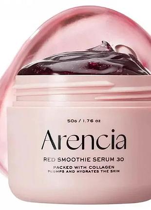 Сыворотка-желе для выравнивания тона arencia fresh red smoothie serum 30