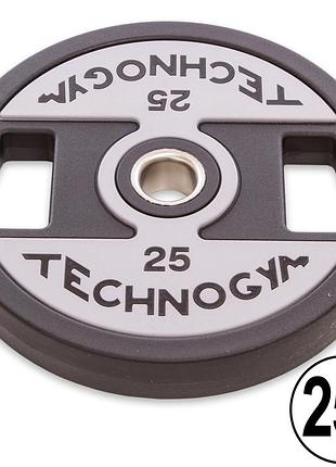Бліни (диски) поліуретанові handle металева втулка мм technogym tg- кг чорний