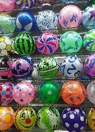М’яч гумовий з малюнком (асорті)
