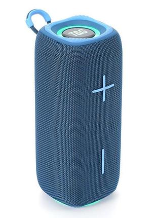 Bluetooth-колонка с rgb подсветкой, speakerphone, радио, blue