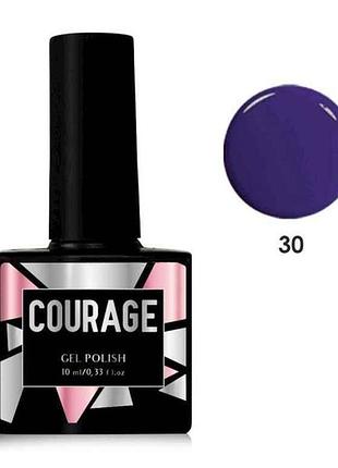 Гель-лак 10мл для нігтів №030 фіолетовий тм courage