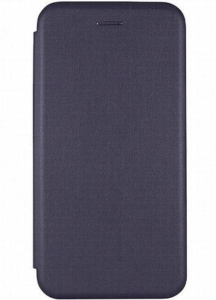 Кожаный чехол-книжка classy для xiaomi redmi 4x темно-синий
