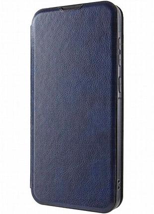 Кожаный чехол-книжка belora для xiaomi redmi note 8t midnight blue