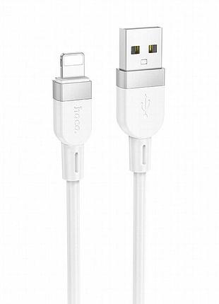 Дата кабель hoco x109 energy silicone usb to lightning (1m) white