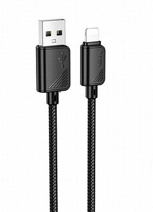 Дата кабель hoco x113 beneficio usb to lightning (1m) black