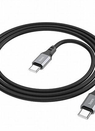 Дата кабель hoco x86 spear type-c to type-c 60w (1m) black 4