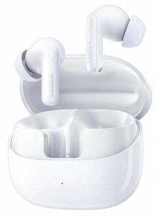 Беспроводные tws наушники baseus bass bp1 anc+enc (a00107) moon white