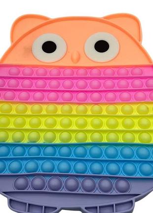 Большая игрушка-антистресс pop it «сова», 30х30 см