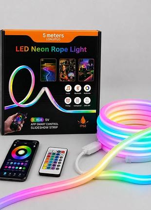 Неонова світлодіодна стрічка led neon rope light rgb ( )