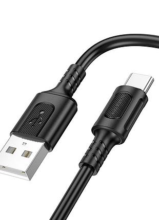 Кабель borofone feliz charging data cable type-c black ( )