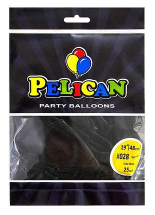 Латексные шарики "( ) пастель черный, pelican 25шт