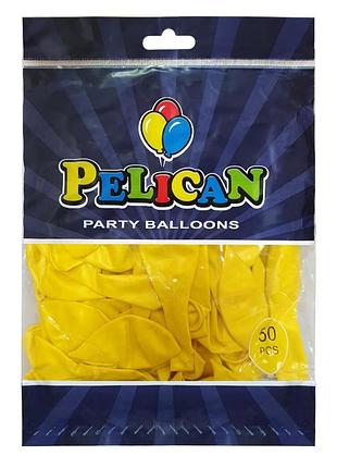 Шарики pelican ' ( см), перламутр желтый, 50шт/уп
