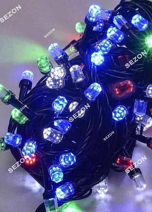 Рубин led черный провод 7м, мульти ( )