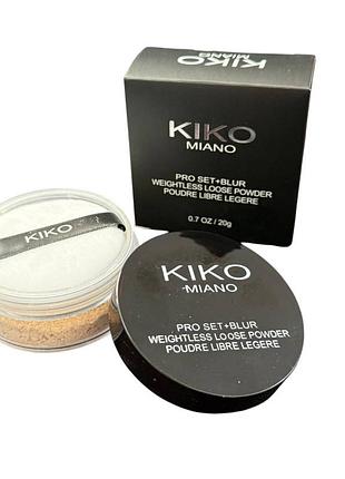 Розсипчаста матова пудра для обличчя kiko milano matte loose powder (12 шт./пач.)