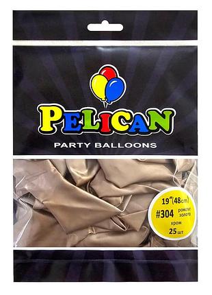 Латексные шарики "( ) хром розовое золото, pelican 25шт