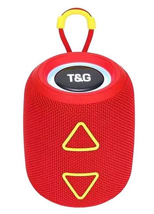 Bluetooth-колонка с rgb подсветкой, speakerphone, радио, red