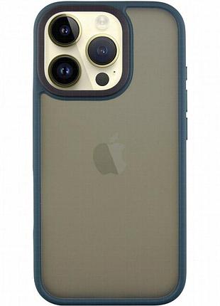 Tpu+pc чехол metal buttons для apple iphone 16 pro max (6.9") зеленый / dark green