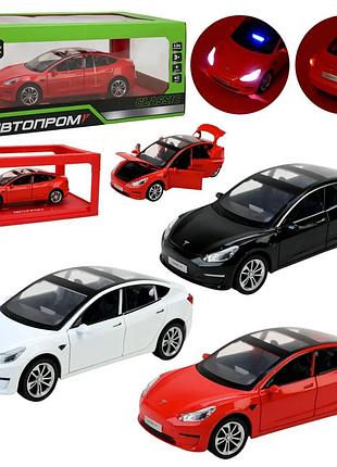 Автомодель автопром tesla model 3 1:24 ap7728