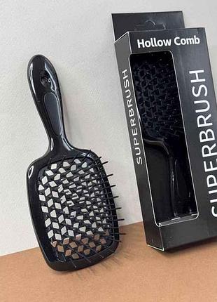 Расческа супер браш hollow comb силиконовая ворс (21*9*5см) 210912 тм eстет