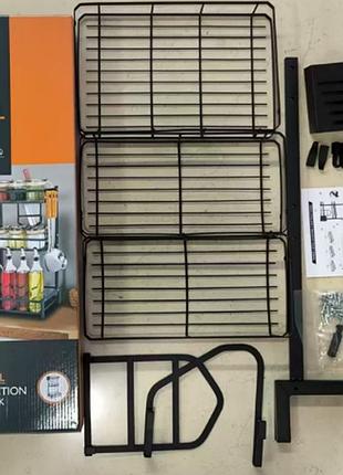 Кухонный стелаж -сушилка для посуды органайзер kitchen shelf 60*30см 228 3 полки (12)