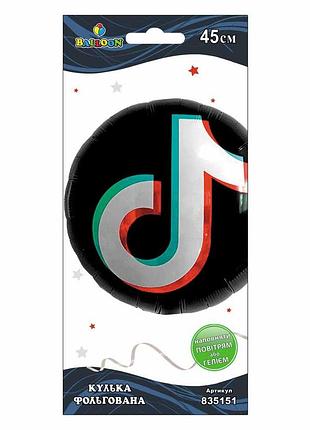 Кулька фольг. tiktok, 45см (1шт)