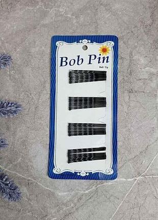 Невидимки для волос bob pin черный (13*9*1см) 21214 тм eстет