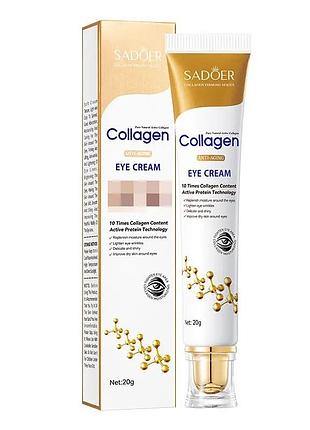 Крем вокруг глаз коллагеновый с роликом против морщин sadoer collagen anti-wrinkle rolling eye cream (20 г)