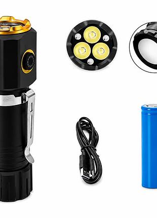 Ліхтар night vision fluorescence,, зп type-c, магніт, box 3