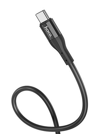 Кабель hoco creator silicone charging data cable for type-c black ( ) 4