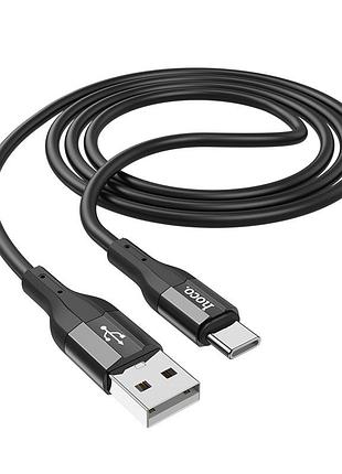 Кабель hoco creator silicone charging data cable for type-c black ( ) 5
