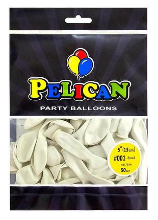 Латексні кульки "( ) пастель білий, pelican 50шт